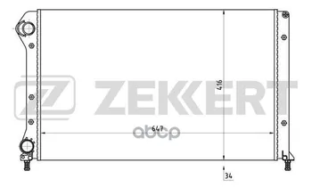 Radiator OHL. DV. Fiat Doblo (119) 01-doblo cargo (223) 01-zekkert art. mk-1159