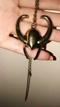 Collar de thor 2 the dark world para hombre y mujer, colgante de casco Loki, joyería de oro antigua vintage para hombres y mujeres, venta al por mayor