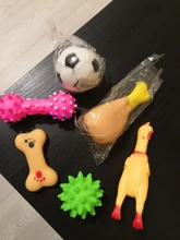 Toy Squeaky-Toy Dumbbell Rubber Puppy-Sound Screaming Training Chicken-Bone Slipper-Chewing