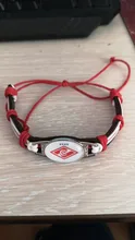 Club FC Spartak de Moscú de dijes para brazaletes de piel pulseras y brazaletes Fans trenzado a mano de la joyería
