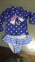 Conjunto de traje de baño de flamenco para niña, conjunto de 2 piezas de protección solar, conjunto de protección contra sarpullido, playera de manga larga para niña 2020