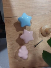 NAIERDI-perilla cerámica para gabinete de habitación de niños, tirador de armario con diseño de dibujos animados, luna y estrella, manijas para puerta de jardín