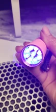 Mini lámpara portátil UV 9 LED Morado para secado de uñas, linterna para esmalte de uñas en Gel artístico, herramientas de máquina
