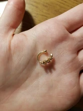 Pendiente de Clip de hoja de oro para mujer, sin Piercing, Puck Rock, Vintage, cristal, joyería