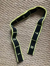 Correa elástica de nailon para Yoga, 8 lazos, banda de baile latino de látex, herramienta de Fitness para entrenamiento de resistencia y estiramiento dividido