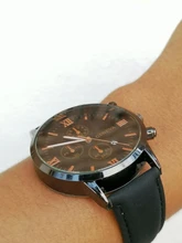 Pulsera de cuarzo para hombre, reloj deportivo masculino en material de acero inoxidable, con correa de cuero, estilo de negocios, a la moda, 2020