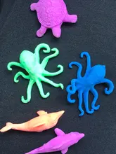 5 uds novedad agua crecer animal en el océano Rosa flor pescados para niños juguetes educativos imaginación juguetes envío gratis