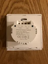 SMATRUL-Interruptor de luz de pared inteligente con Sensor infrarrojo, Panel de pantalla de vidrio, sin línea de fuego, fuente de alimentación de 220V, 10A, UE, Reino Unido