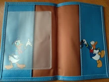 Disney nuevo Mickey estéreo tarjeta titular Set para pasaporte minnie ID Tarjeta de pasaporte titular de la tarjeta monedero de la moneda