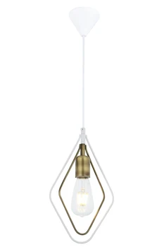 AVONNI AV-65014-1BBY White/Antique Painted Modern Chandelier, E2 
AVONNI AV-65014-1BBY White/Antique Painted Modern Chandelier, E2