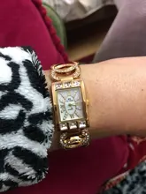 Relojes de cuarzo de lujo para mujer, pulsera de cristal y Diamante, relojes de Fecha