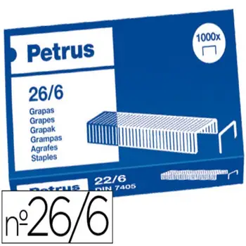 Staples petrus n ° 26/6-galvanized-box of 1000 12701-55711
Staples petrus n ° 26/6-galvanized-box of 1000 12701-55711