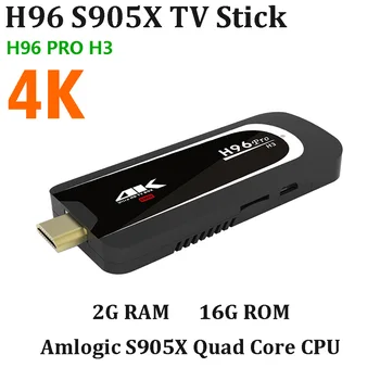 Smart TV Stick H96 PRO H3 Amlogic S905X Quad Core Android 7.1 Dual Band WiFi 2GB RAM 16GB ROM H.265 4K Android TV Stick
Smart TV Stick H96 PRO H3 Amlogic S905X Quad Core Android 7.1 Dual Band WiFi 2GB RAM 16GB ROM H.265 4K Android TV Stick