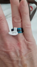Anillos de mujer, anillo ECG luminoso de humor, anillo de hombre con temperamento, anillos de boda de fibra de carbono para parejas, regalo de San Valentín