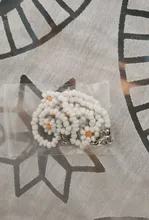 HangZhi-flores acrílicas de Margarita para mujer y niña, dulces y coloridas, coreanas, bohemio con cuentas collares de clavícula, joyería 2020