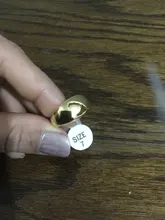 Anillo liso personalizado para Mujer, sortijas de acero inoxidable de Color dorado, joyería personalizada