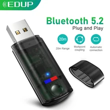 EDUP USB Bluetooth 5.2 Wireless Bluetooth Adapter Gaming Audio Transmitter With Low Latency Plug and Play For Xbox/PS4/PS5/PC
EDUP USB Bluetooth 5.2 Wireless Bluetooth Adapter Gaming Audio Transmitter With Low Latency Plug and Play For Xbox/PS4/PS5/PC
