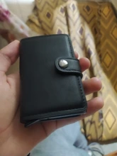 Porta tarjetas Rfid antimagnéticas para hombre y mujer, billetera inteligente de cuero PU, monedero Vintage corto, Mini BOLSA PARA dinero, novedad de 2021