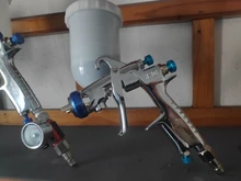 Pistola de pulverización de copa de plástico/Metal W-101 pistola de aire PISTOLA DE PULVERIZACIÓN Manual de mano, CALIDAD DE JAPÓN de 1,0/1,3/1,5/1,8mm, pistola de aire de pulverizador W101