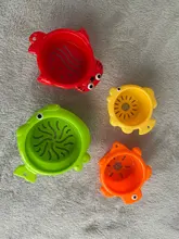 6 unids/set, flotador de agua de tazas clásico Baño de juguetes educativos para niños de plástico de animales para cuarto de baño