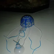 Medusa vívida Artificial brillante, pez de silicona, decoración de tanque, adorno decoración para acuario, 3 meses de garantía