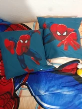 Funda de cojín de superhéroe de Marvel, 45x45cm, Spiderman, Caption America, impresión del Iron man, funda de almohada suave para decoración del hogar, regalo para seguidores