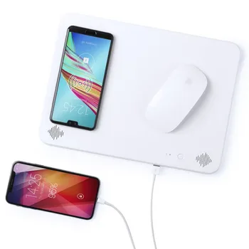 Mat with Qi Wireless Charger Bluetooth 4000 mAh 2W White 146126 
Mat with Qi Wireless Charger Bluetooth 4000 mAh 2W White 146126