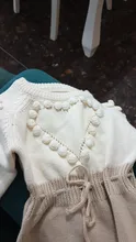 Conjunto de ropa para niñas pequeñas, Pelele de punto, cárdigan para niños pequeños recién nacidos, suéter de algodón, otoño
