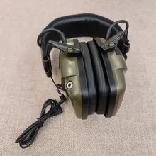 2021 táctica electrónica orejera para disparar Anti-ruido auriculares de sonido de amplificación de protección auditiva auricular plegable gran oferta