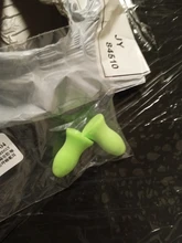 1 par de tapones para los oídos de espuma blanda cónico de dormir tapones de prevención de ruidos para los oídos envío de la gota