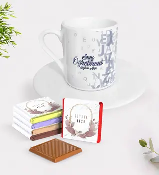 Personalized Class Teacher Turkish coffee Cup and Chocolate Gift Seti-16 
Personalized Class Teacher Turkish coffee Cup and Chocolate Gift Seti-16