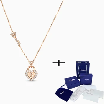 SWA 2020 New Fashion Exquisite Pink Rg Dia Lockmyheart Love Necklace To Send Girlfriend Birthday Engagement Romantic Gift
SWA 2020 New Fashion Exquisite Pink Rg Dia Lockmyheart Love Necklace To Send Girlfriend Birthday Engagement Romantic Gift