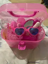 1 Juego de salón de belleza juego que Kit de maquillaje niños juguete juego de casa con caja portátil M09