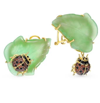 Silver earrings with cubic zirconia sunlight sample 925 
Silver earrings with cubic zirconia sunlight sample 925