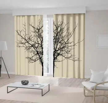 Curtain Tree Branches Leaves without Silhouette Autumn Days Rural Nature Theme Black and Beige Photo Printed
Curtain Tree Branches Leaves without Silhouette Autumn Days Rural Nature Theme Black and Beige Photo Printed