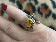 FDLK-Anillo de flor rosa para mujer, accesorios delicados, Vintage, banda de boda, joyería de aniversario, regalo de enamorados