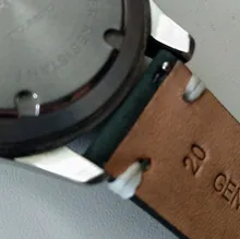 Correa de cuero mate para reloj, correa de cuero Seude 20mm, 21mm, verde oscuro, marrón, suave, hecha a mano, para reloj