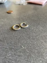 ANENJERY aro-pendientes de plata de primera ley diseño geométrico para mujer, aretes pequeños, aros pequeños, plata esterlina 925, estilo francés, Punk, Hip Hop, fiesta