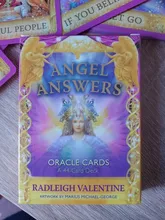 Cartas de Tarot con Ángel, respuestas, tarjetas de oráculo, baraja de cartas de juego para Familia, amiga, inglesa, entretenimiento, 2020