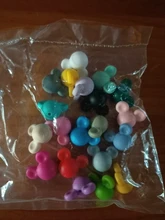 LOFCA 10 Uds de dentición silicona ratón mordedor de cuentas para bebé perlas de silicona de grado de alimentos BPA libre DIY colgante de collar hacer