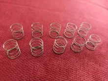 Resorte de compresión pequeño de acero, resorte de presión de retorno mecánico OD de 3mm y 4mm, 0,4x3, 4, 5, 6, 7, 8, 9, 10mm x 5-50mm, 10 Uds.
