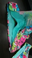 Trajes de baño con estampado Floral para niña, bañadores de dos piezas con volantes, Bikinis con múltiples tirantes