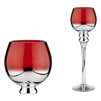 Candleholder Red Crystal Silver (13 x 40 x 13 cm) 
Candleholder Red Crystal Silver (13 x 40 x 13 cm)