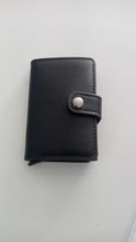 Porta tarjetas Rfid antimagnéticas para hombre y mujer, billetera inteligente de cuero PU, monedero Vintage corto, Mini BOLSA PARA dinero, novedad de 2021
