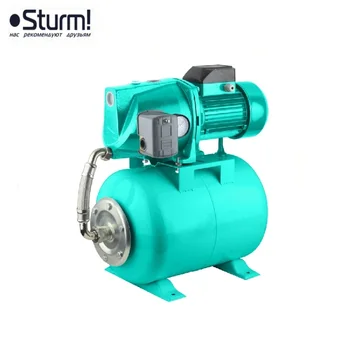 WP9712VS STURM pump station, 1200 W, 24 l tank, cast iron pump Domestic water supply of toilets, washing and dishwashers, wateri
WP9712VS STURM pump station, 1200 W, 24 l tank, cast iron pump Domestic water supply of toilets, washing and dishwashers, wateri