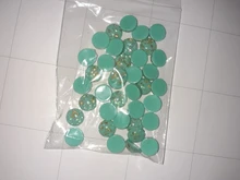 Nueva moda 40 Uds 12mm 8mm 10mm luz manzana azul colores construido en hoja de metal parte posterior plana camafeo cabujones de resina