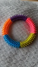 Anillo de espina Multicolor de goma TPR, juguete para mascotas, gato y perro, calidad Molar, juguete ambiental para gatos y perros