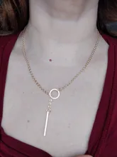 Collar Vintage para mujer, collar a la moda de Color dorado, bisutería para mujer, collares, joyería a la moda, collar con colgante tipo Boho