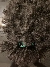 Joy & luck-Peluca de cabello sintético Afro para mujeres africanas, turbante corto, peluca de cabello entrelazado