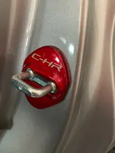 Doofato-cubierta de cerradura de puerta para coche, accesorios con logotipo de la cerradura de la puerta protectora, emblemas, para Toyota C-HR CHR 2018 2019 2020, 4 Uds.